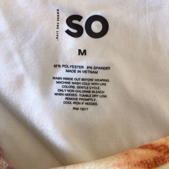 NWOT SO Juniors Yellow Tie Dyed Sleeveless Mini Dress Size Medium - Picture 7 of 7